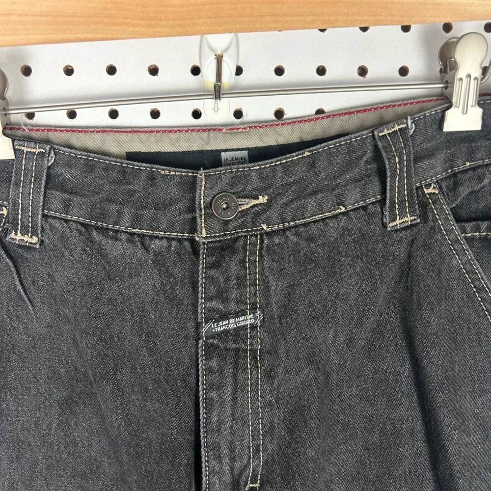 Marithe Francois Girbaud Mens 34x32 Black Denim Carpenter Jeans Baggy Y2K 90s